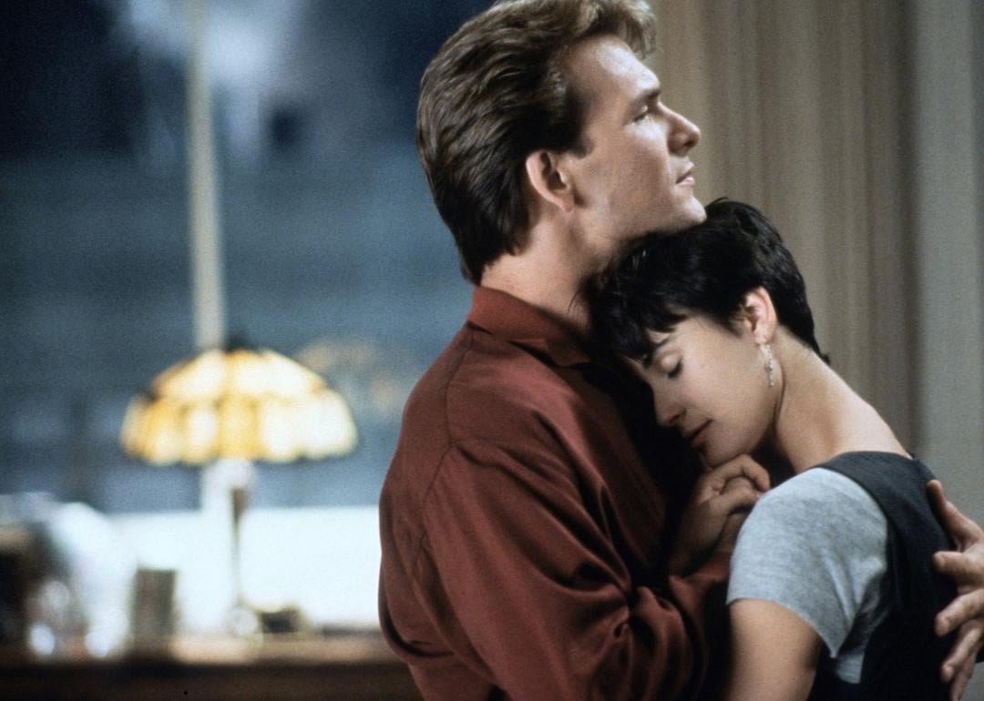 Actors Patrick Swayze and Demi Moore in 'Ghost,' the biggest movie of the summer of 1990.