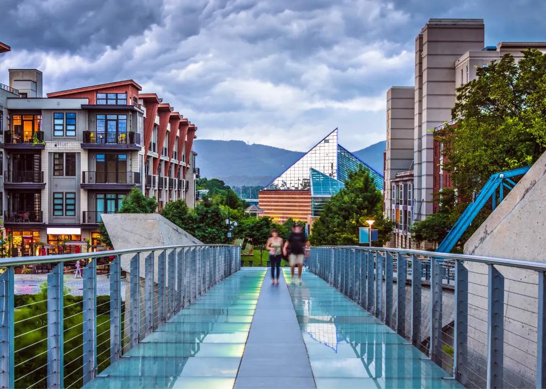 Pedestrian bridge in Chattanooga, Tennessee.