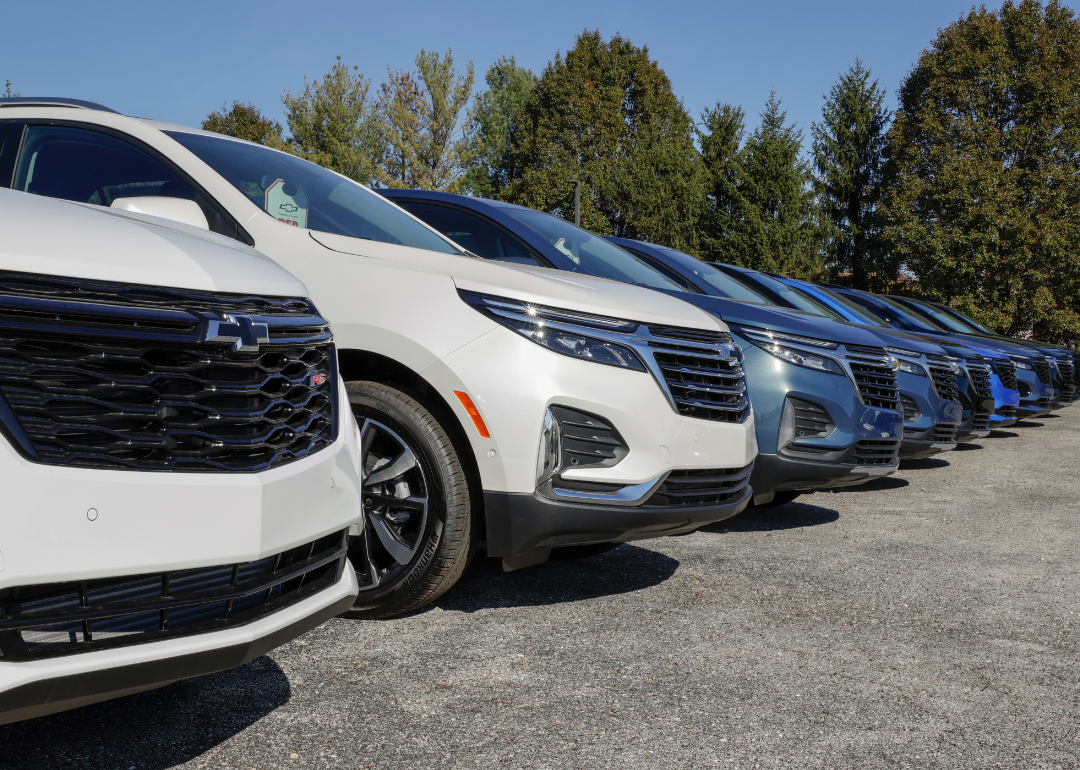 Chevrolet Equinox display at a dealership.