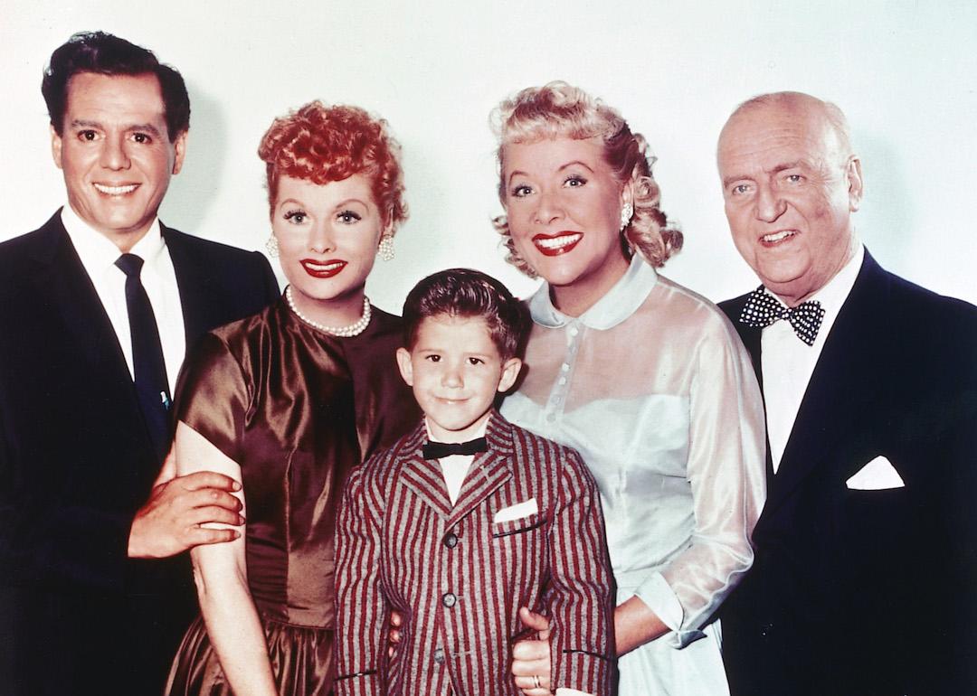 Child actor Keith Thibodeaux with the rest of the cast of 'I Love Lucy.'