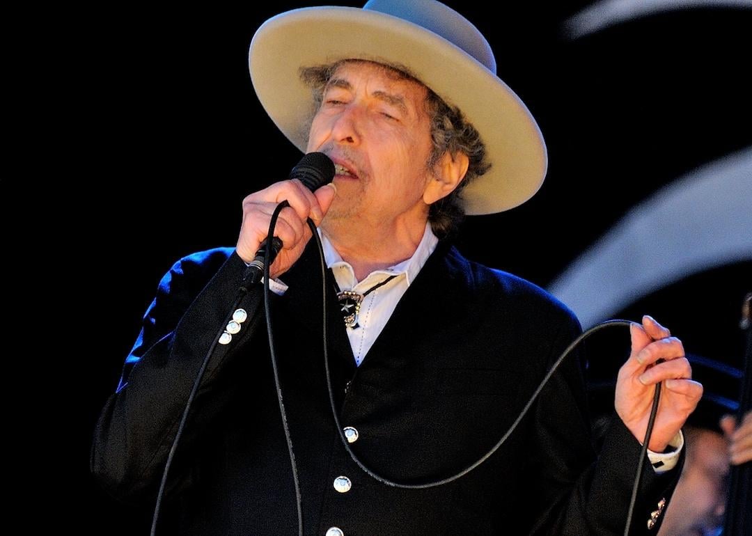 Bob Dylan performs on stage during Hop Farm Festival at Hop Farm Family Park on June 30, 2012 in Paddock Wood, United Kingdom.