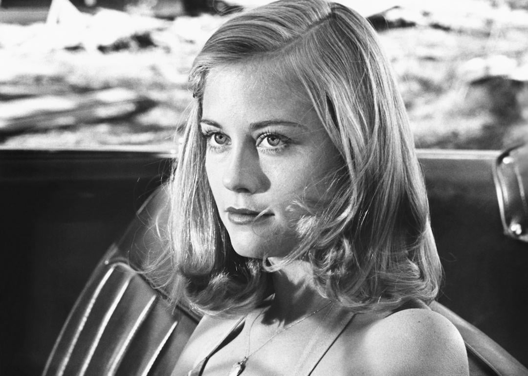 Actor Cybill Shepherd sits in the driver's seat of a car in a scene from the 1971 film 'The Last Picture Show.'