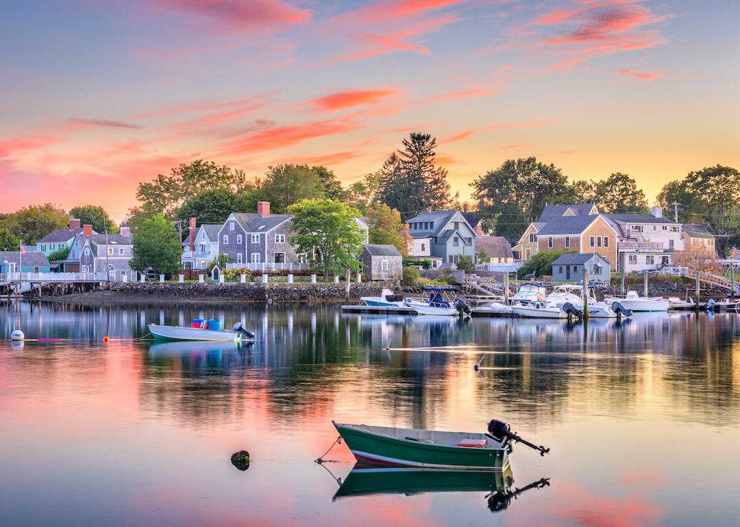 Townscape of Portsmouth, the richest town in New Hampshire.