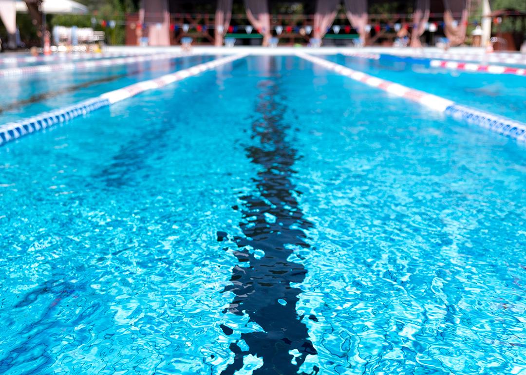 A swimming pool lane.