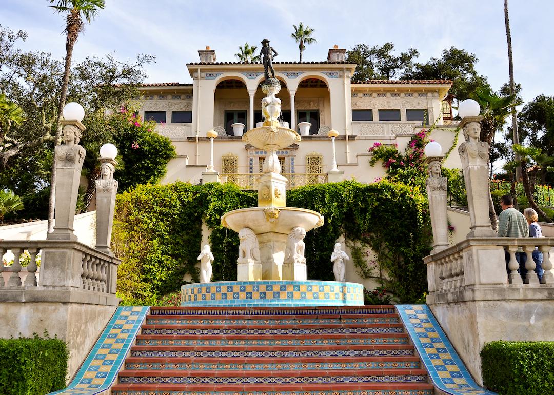 Casa del Sol, a guest house at Hearst Castle, in San Simeon, California.