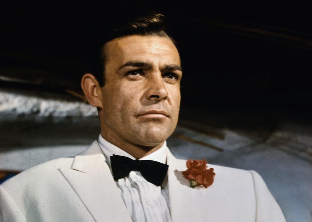 Sean Connery as secret agent 007, James Bond, in the 1964 movie 'Goldfinger.'