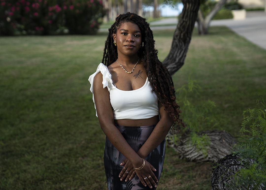 Hannah Murry poses for a photo at Texas A&M University.