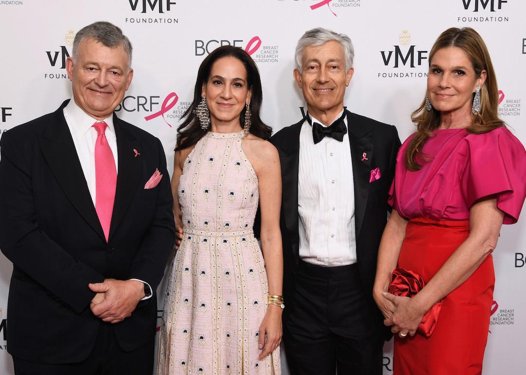 William P. Lauder, Jane Lauder, Gary Lauder, and Aerin Lauder attend the Breast Cancer Research Foundation Hot Pink Party at The Glasshouse on May 14, 2024 in New York City.