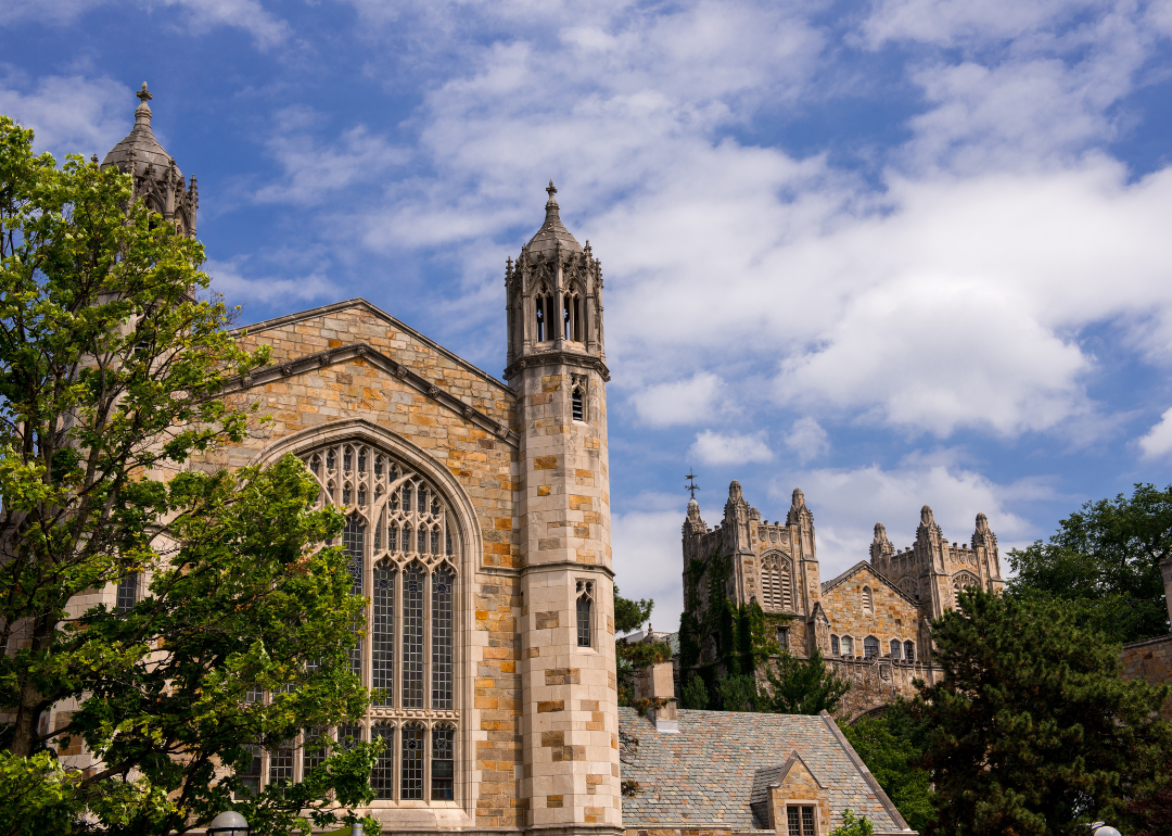 Hutchins Hall and the Dining Hall of the University of Michigan Law School in Ann Arbor