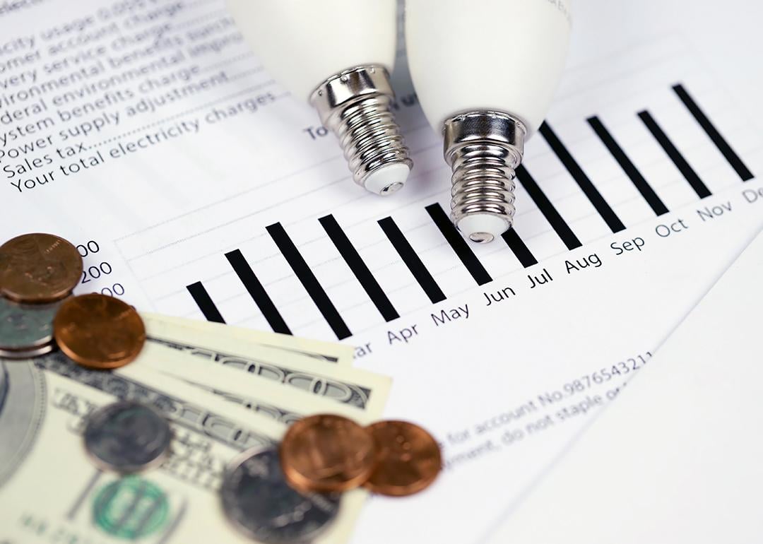 An energy bill's relevant information broken down.