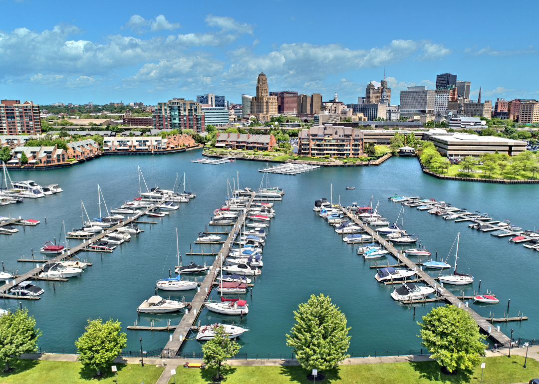 Aerial image of Buffalo, New York