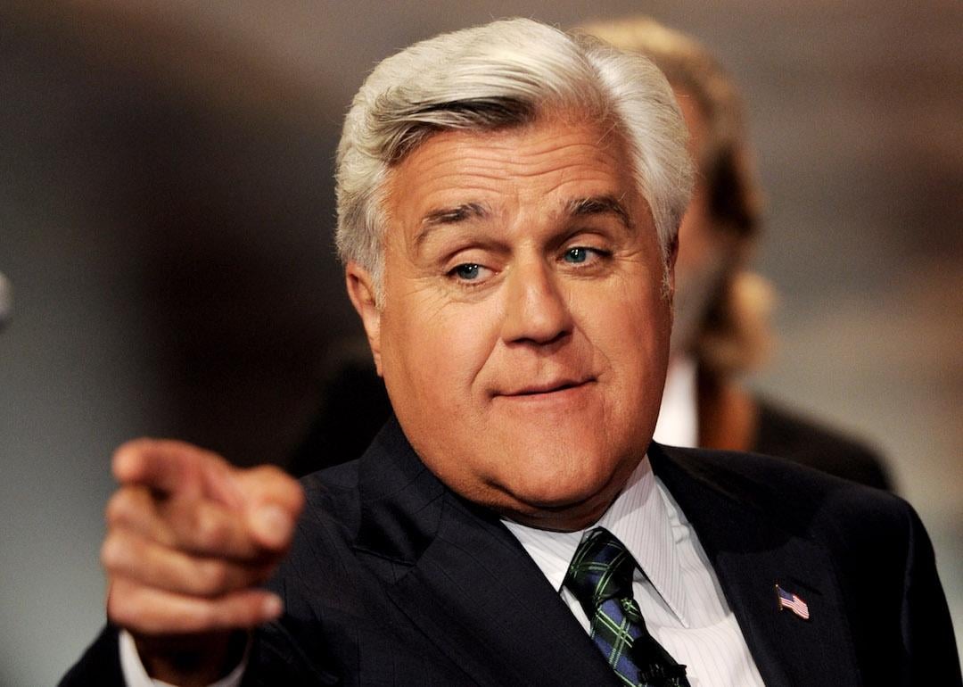 Comedian Jay Leno appears on 'The Tonight Show' at NBC Studios on Aug. 30, 2011 in Burbank, California.