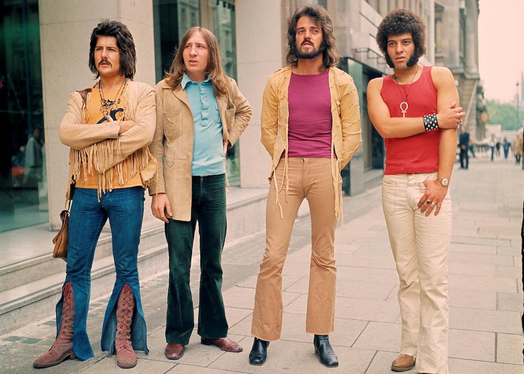 Mungo Jerry group portrait in London in 1971.