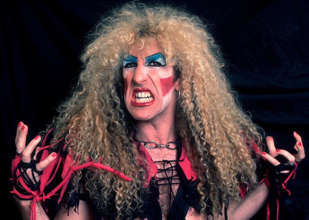 Singer Dee Snider of the group Twisted Sister backstage at the Rosemont Horizon, in Rosemont, Illinois, in 1984.