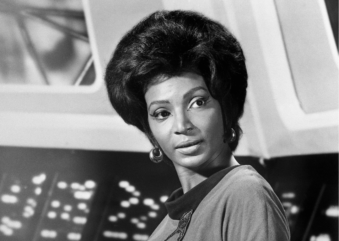 Actor Nichelle Nichols as Lt. Uhura on the TV series ‘Star Trek.'