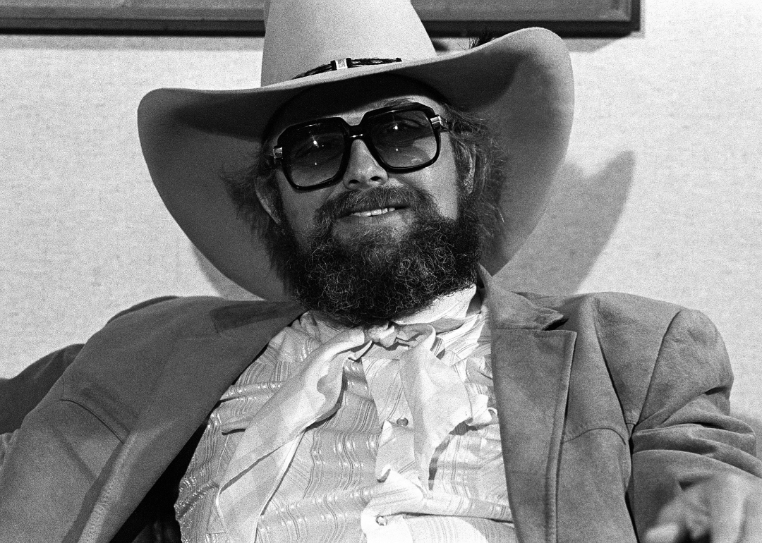 Charlie Daniels at a press conference, circa 1980.