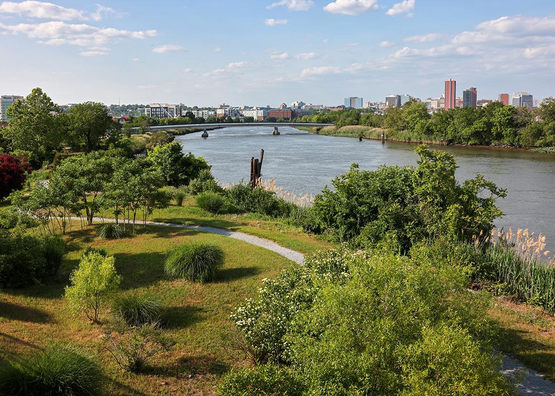 A view of the Wilmington riverfront area in Delaware.