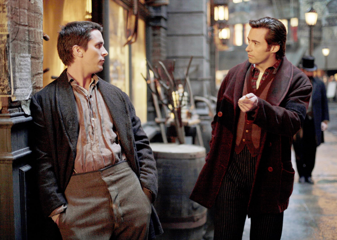 Christian Bale and Hugh Jackman in a scene from 'The Prestige'