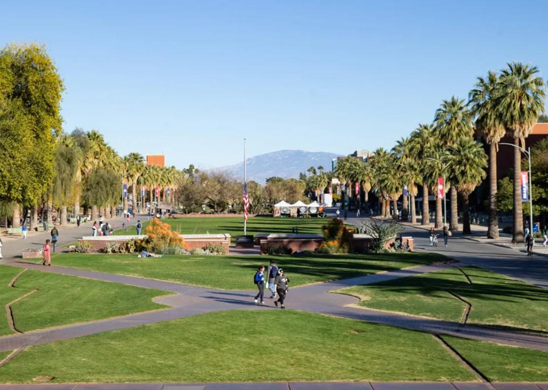 The University of Arizona campus in Tucson, Arizona.