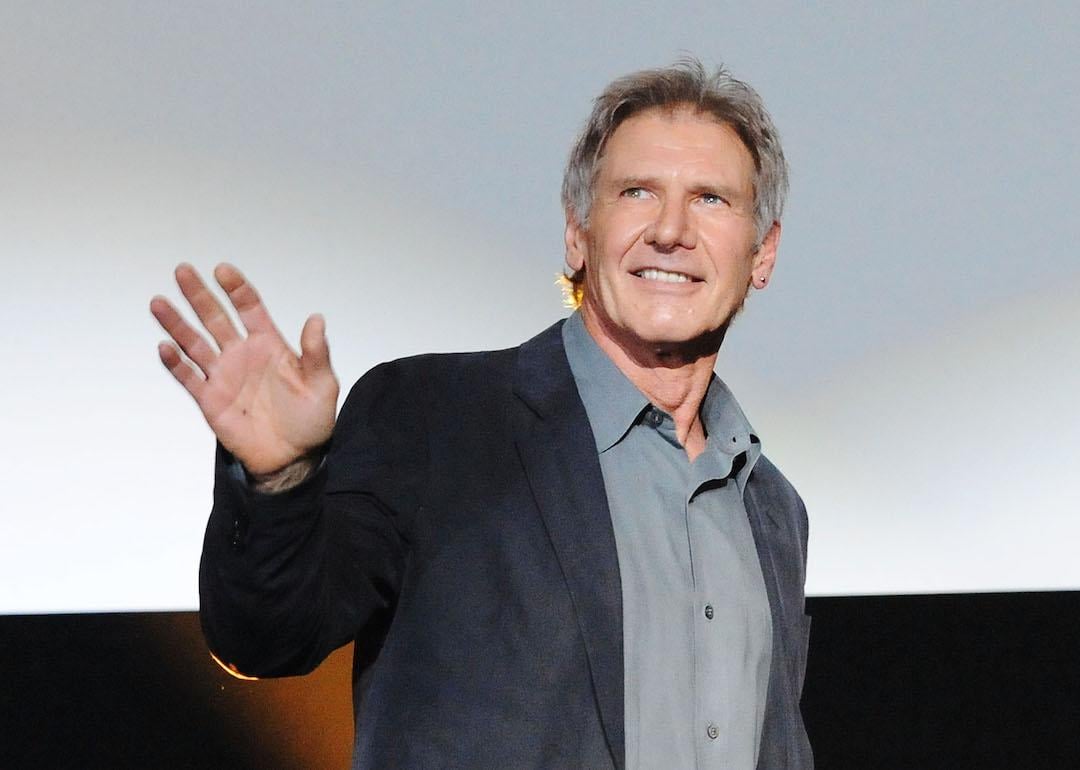 Actor Harrison Ford at the 'Indiana Jones and the Kingdom of the Crystal Skull' premiere in Japan.