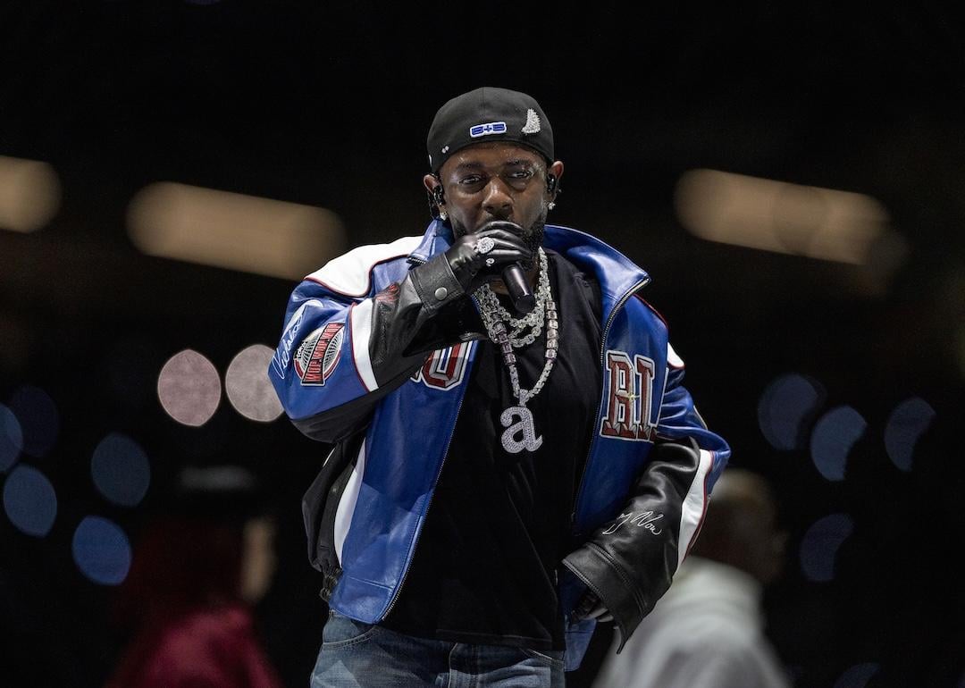 Kendrick Lamar performs during the Apple Music Super Bowl LIX Halftime Show at Caesars Superdome in New Orleans, Louisiana, on February 9, 2025.