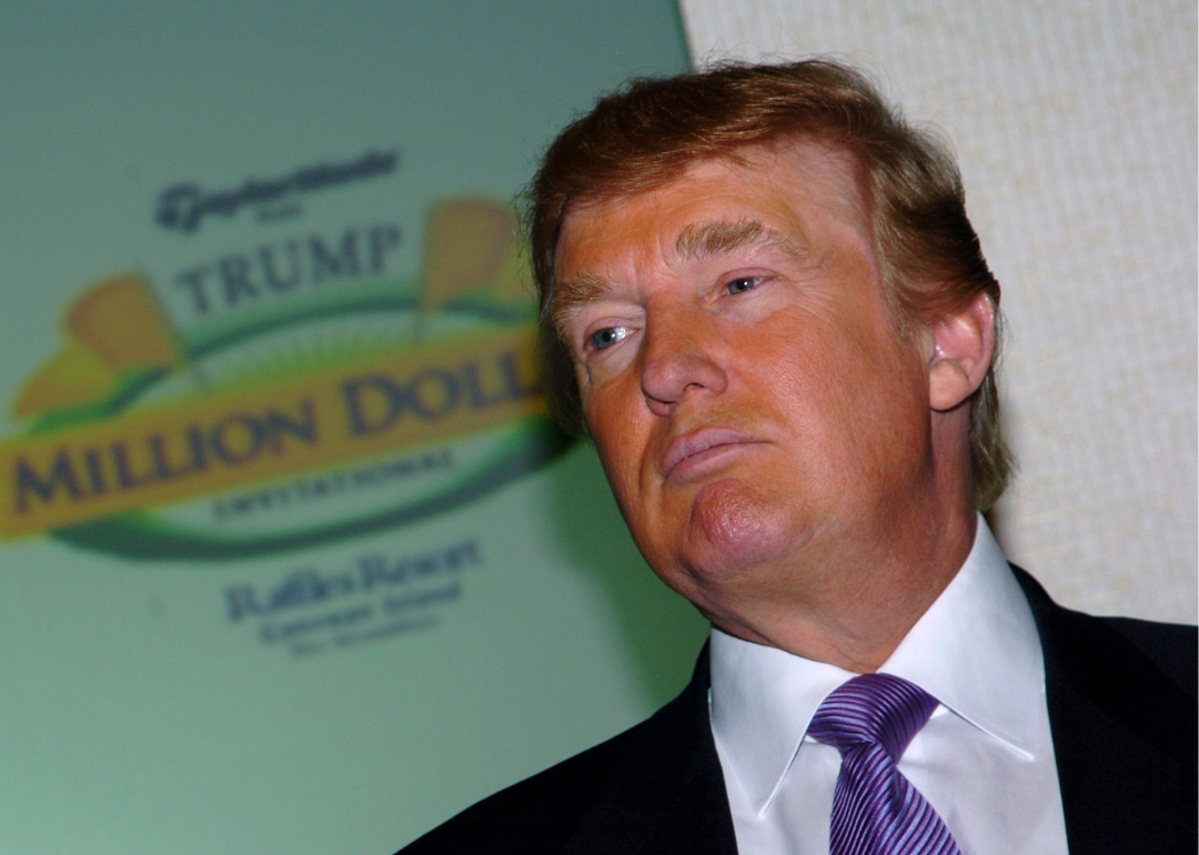 Donald Trump at the first International Golf Course at Trump Tower in New York City, circa 2006