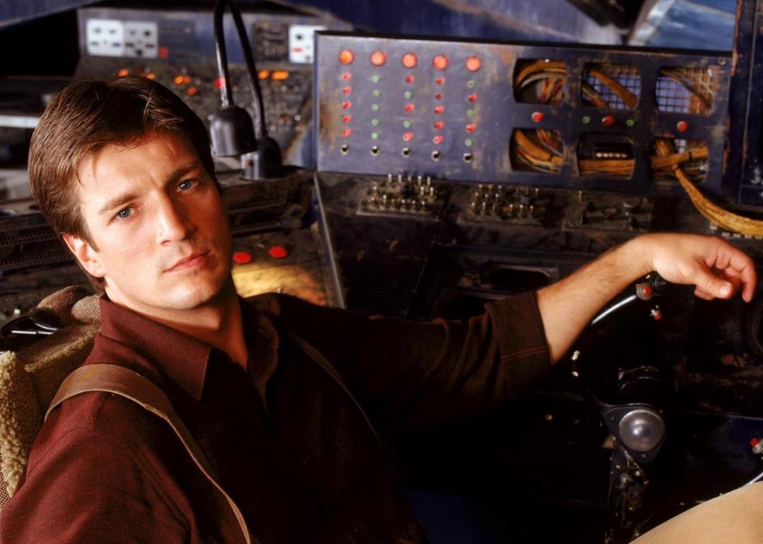 Nathan Fillion as Captain Malcolm "Mal" Reynolds in Firefly