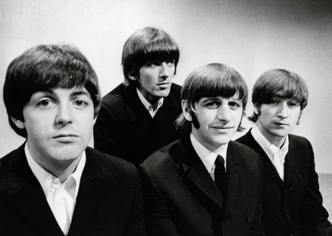 the Beatles in a studio portrait