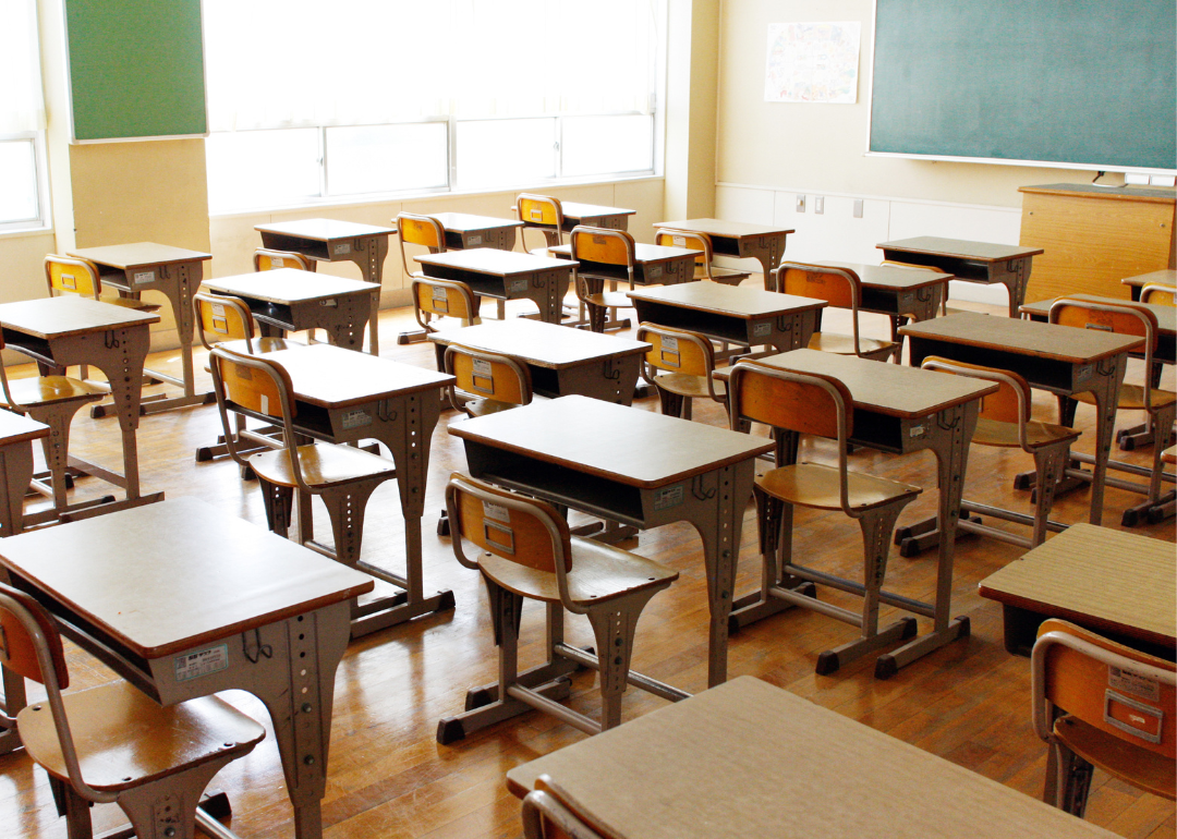 An empty classroom