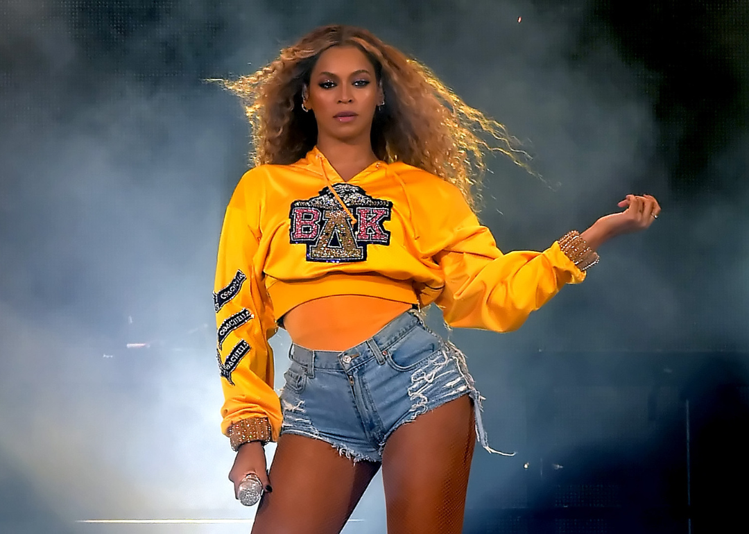 Beyonce Knowles performing onstage during 2018 Coachella Valley Music And Arts Festival 
