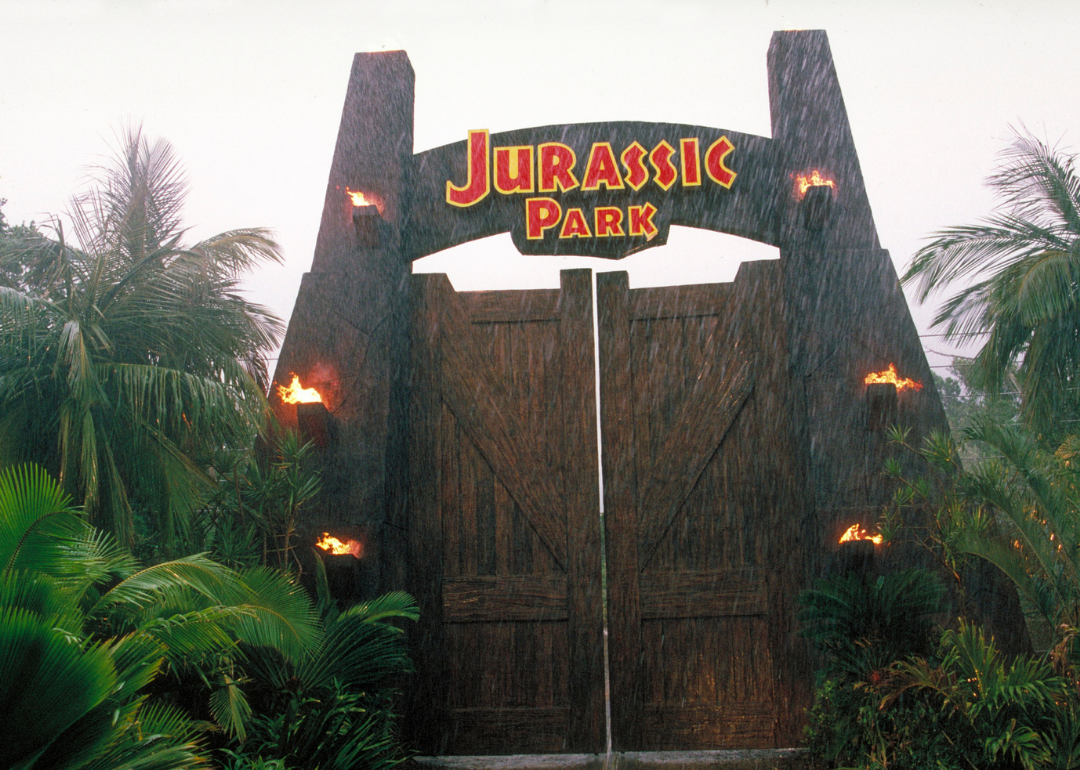 The gateway to the eponymous theme park, from the film Jurassic Park