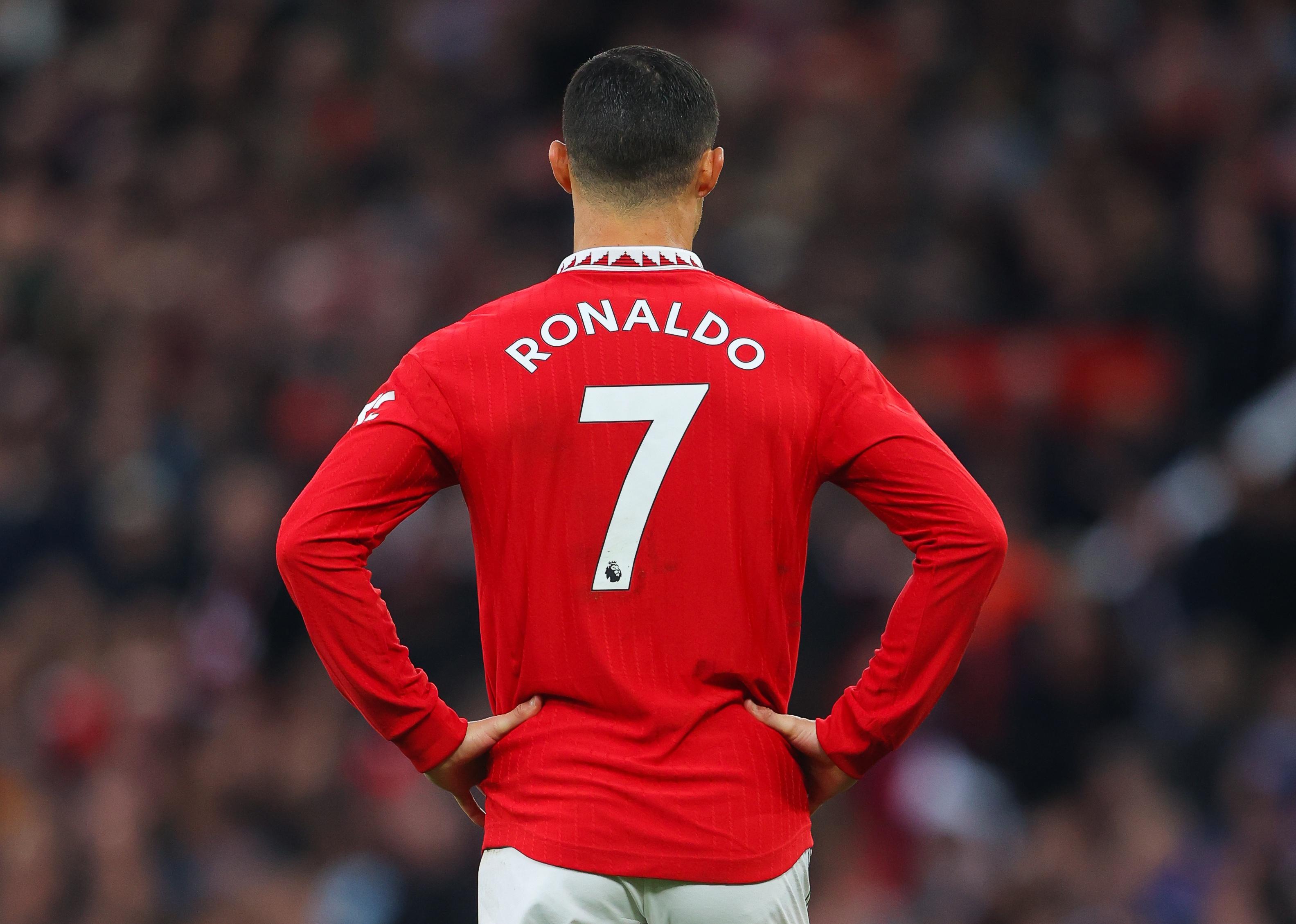 Back view of Cristiano Ronaldo during a match