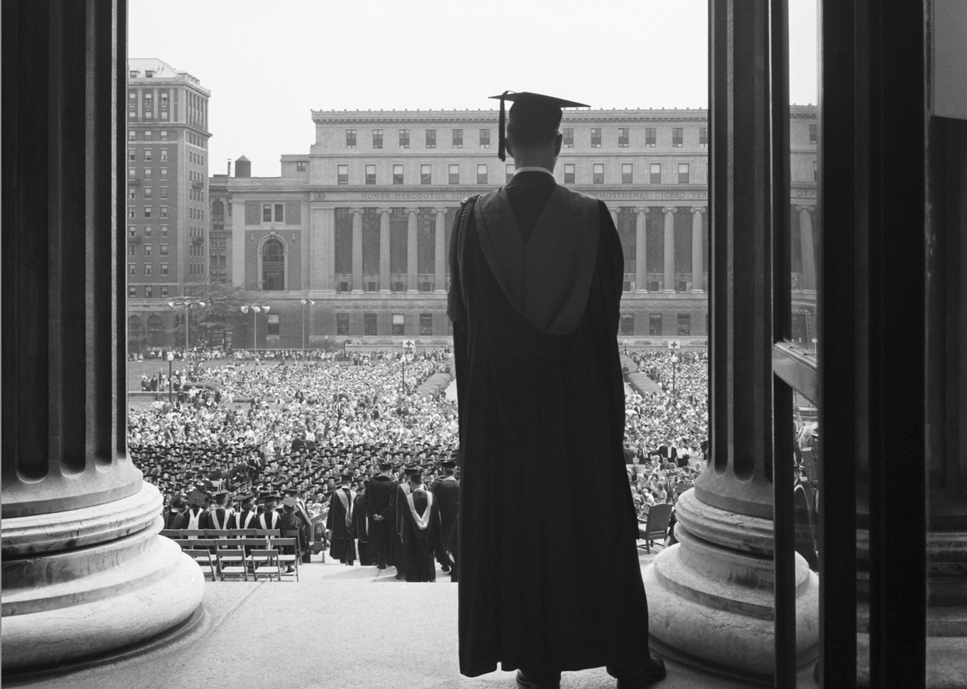 Columbia University graduate at commencement