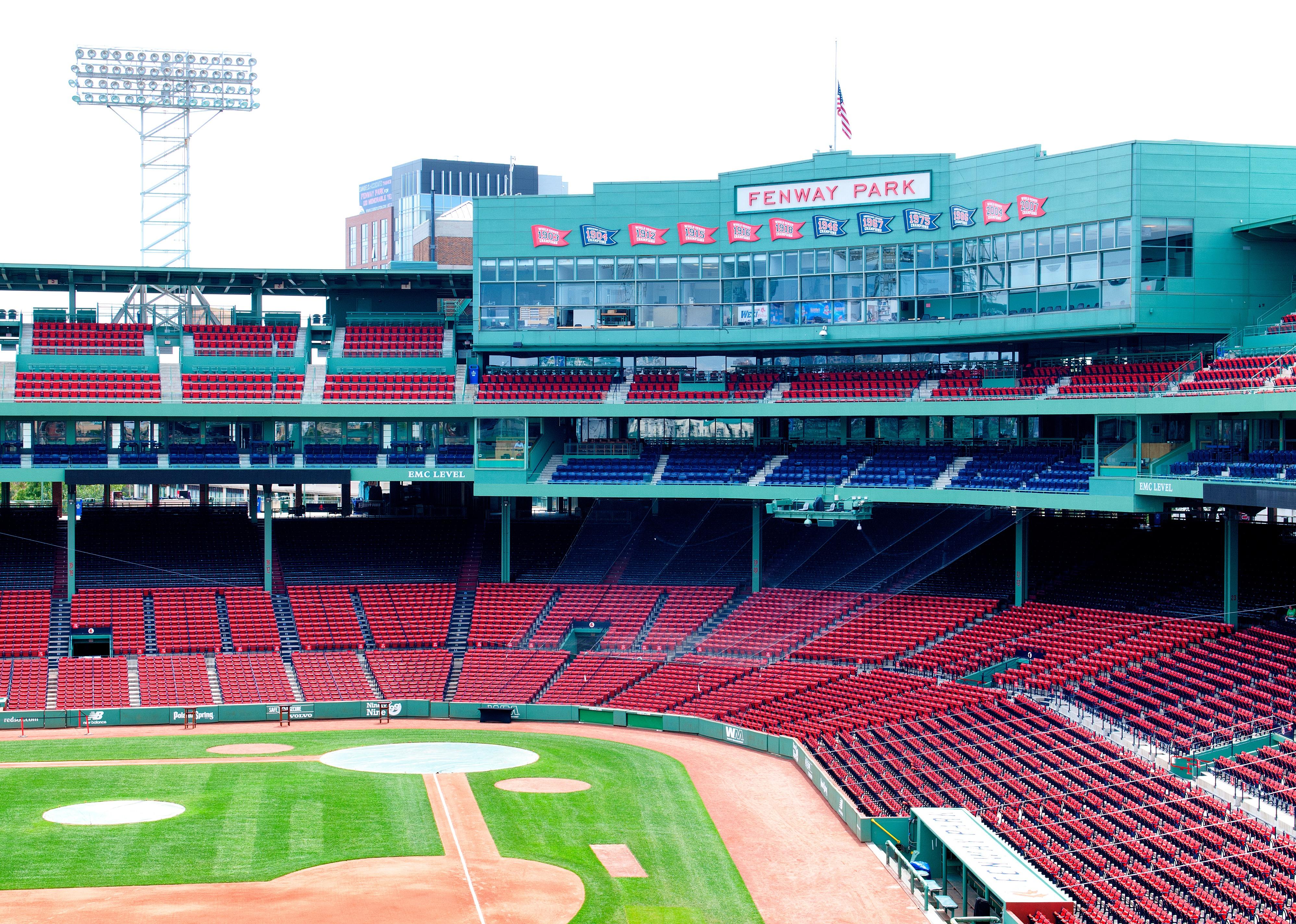 View of Empty Fenway Park