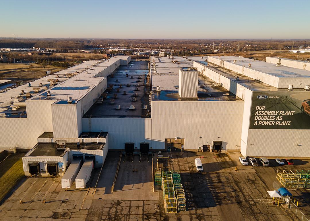 Aerial view of Ford's Flat Rock Assembly plant in Michigan.