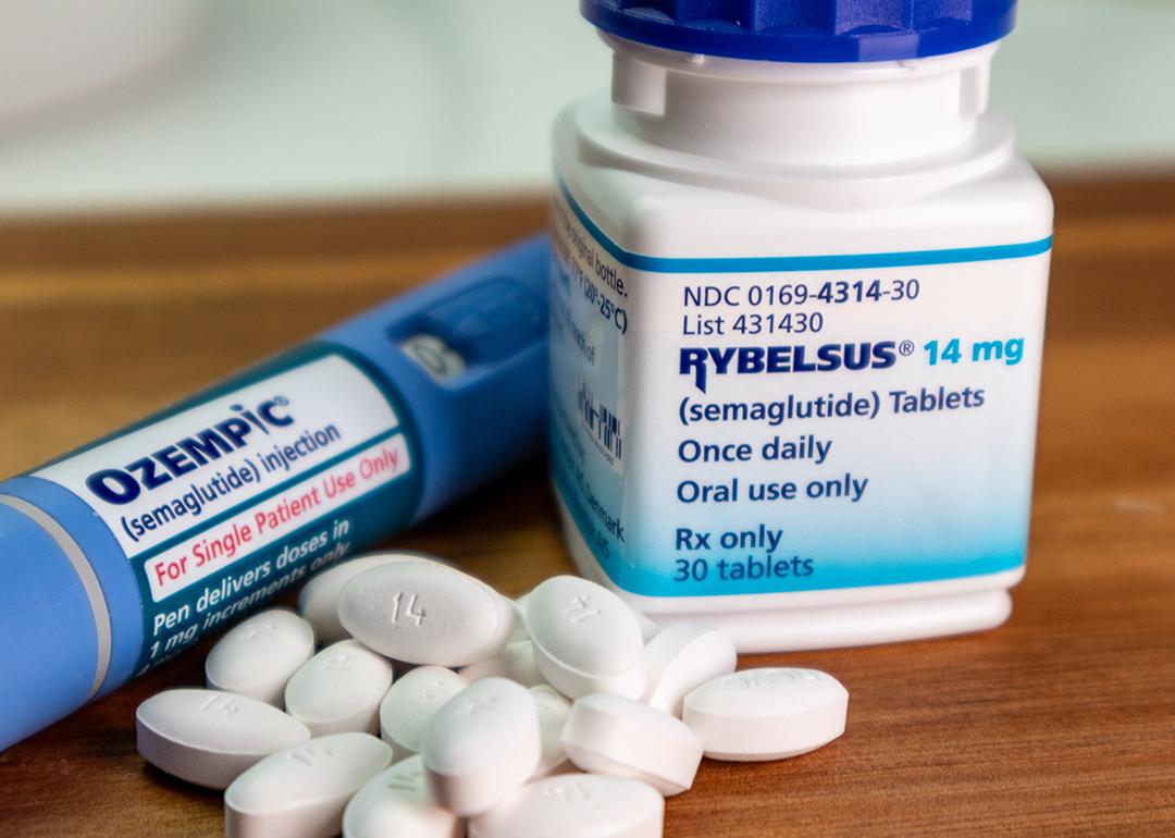 Ozempic semaglutide injection pen and Rybelsus Semaglutide tablets.