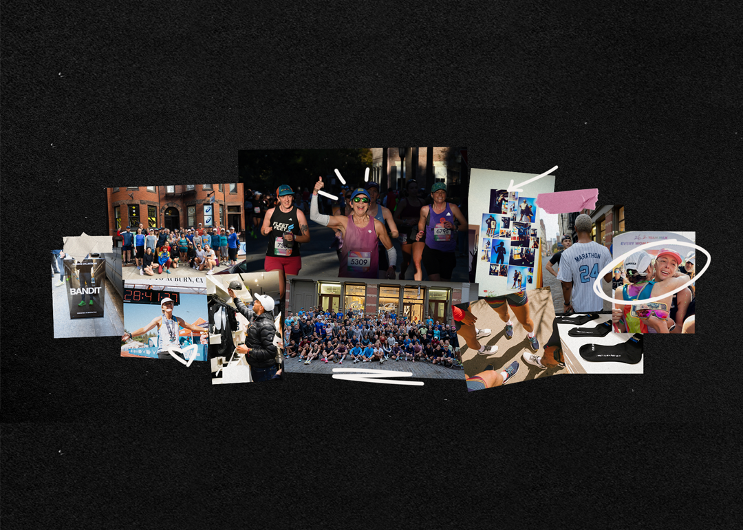 Collage of runner-founded brands.