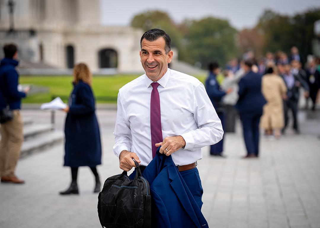 U.S. Representative Sam Liccardo on the steps of the House of Representatives at the U.S. Capitol Building in Washington, D.C.