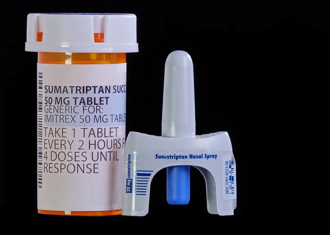 Sumatriptan tablets and nasal spray.