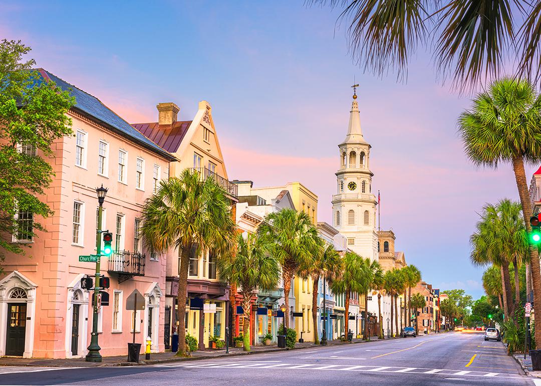 The French Quarter neighborhood in Charleston, South Carolina.