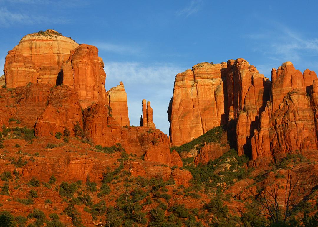 Sedona's Cathedral Rock during sunset.