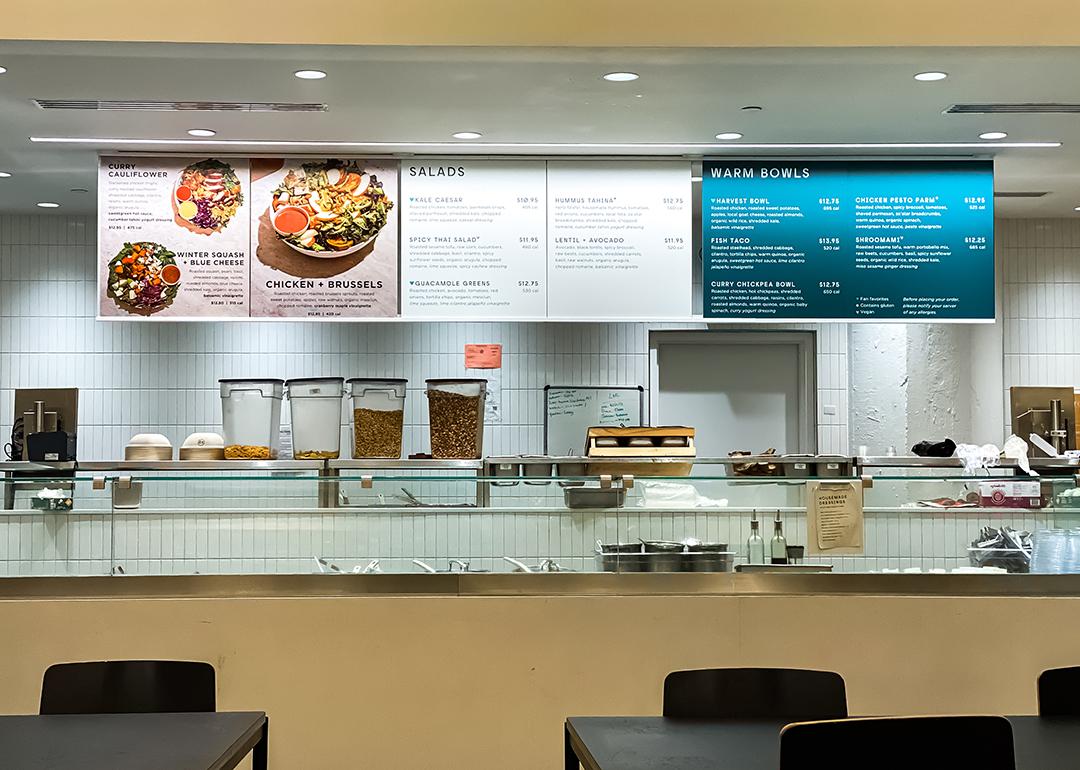 A Sweetgreen restaurant in downtown Brooklyn, New York.