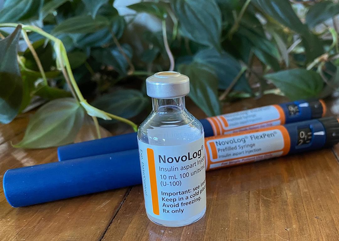 NovoLog insulin in bottle and pen forms.