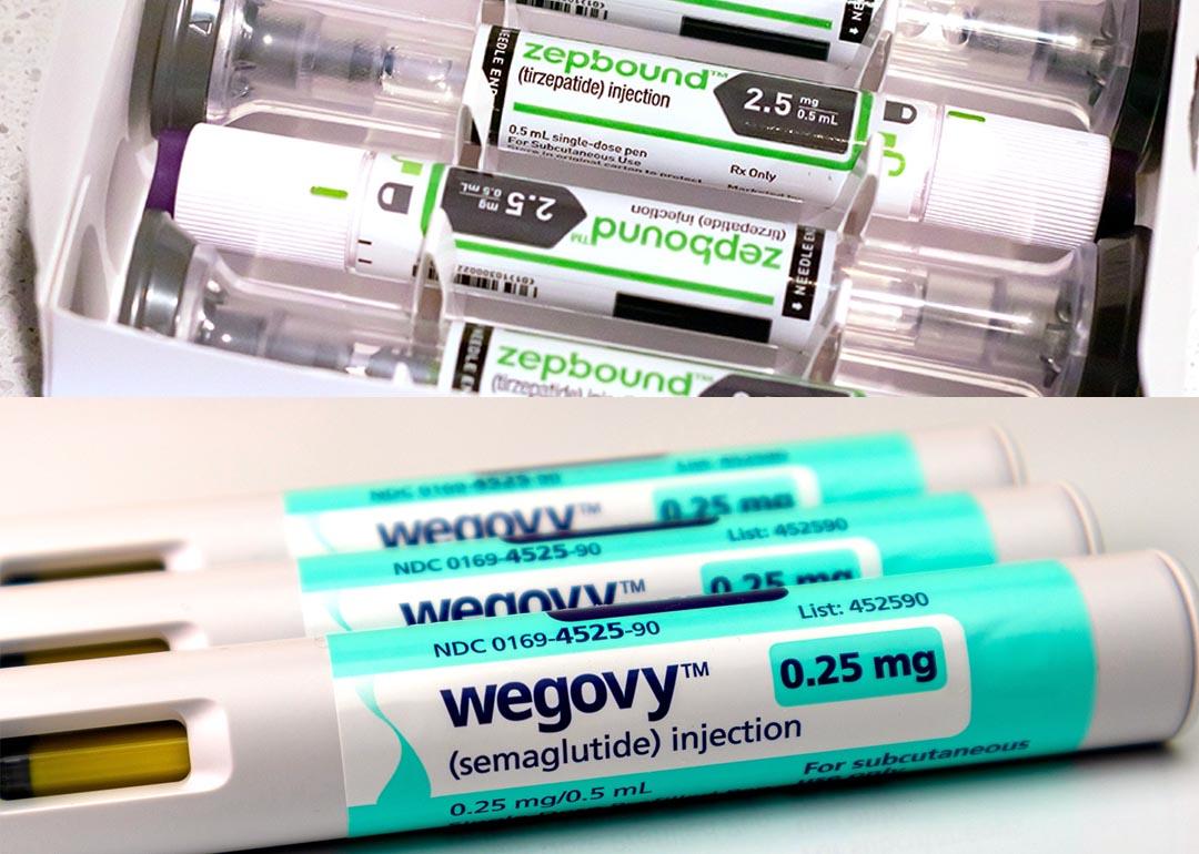 Zepbound and Wegovy pens.