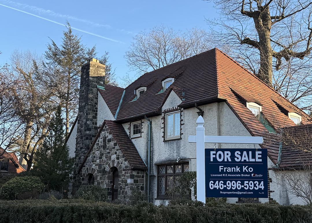 A large home for sale in Forest Hills Gardens, Queens, New York.