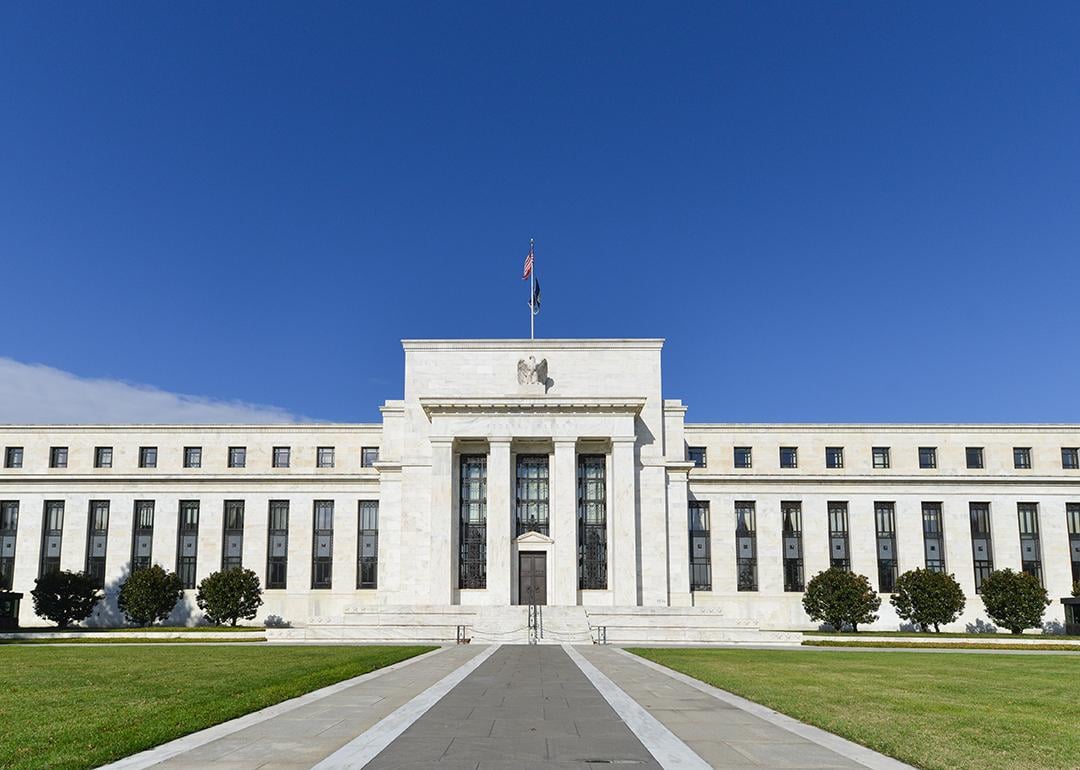 The Federal Reserve Building in Washington, DC.