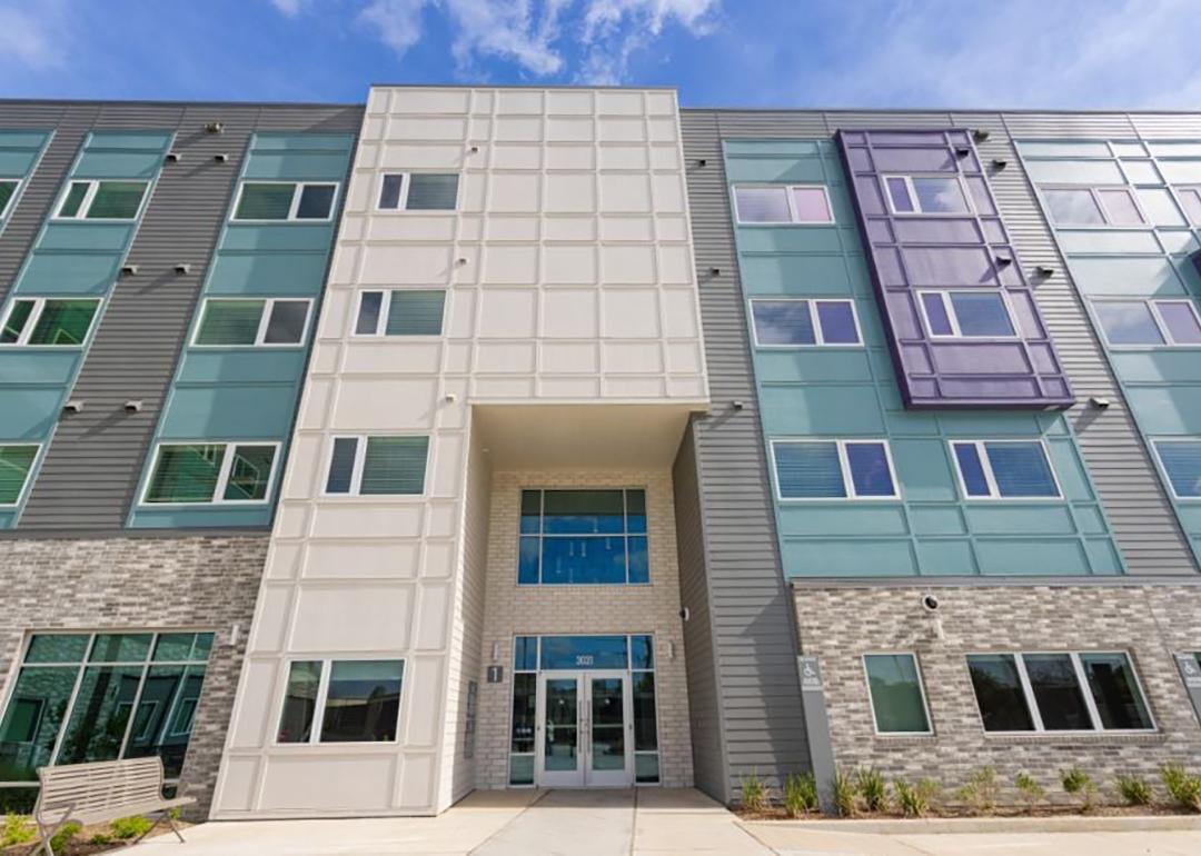 A view of the newly-opened shelter One Safe Place building.