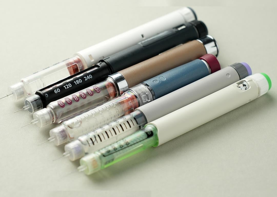 Multiple GLP-1 injection pens.