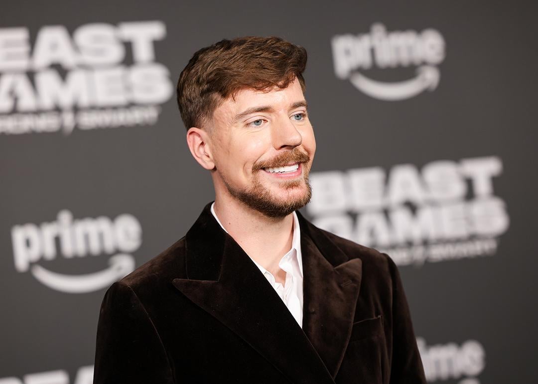 Jimmy Donaldson, also known as MrBeast, attends the Season 2 premiere of Amazon Prime Video's 'Beast Games' in Los Angeles, California.