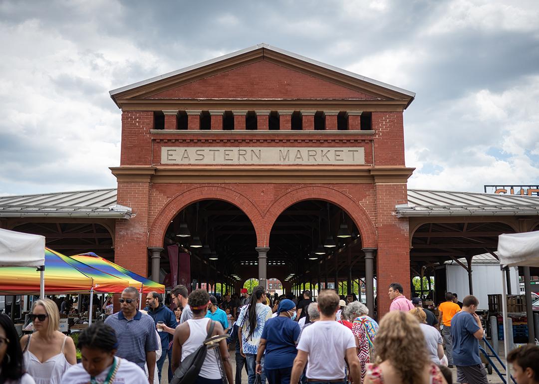 The Eastern Market in Detroit, Michigan.